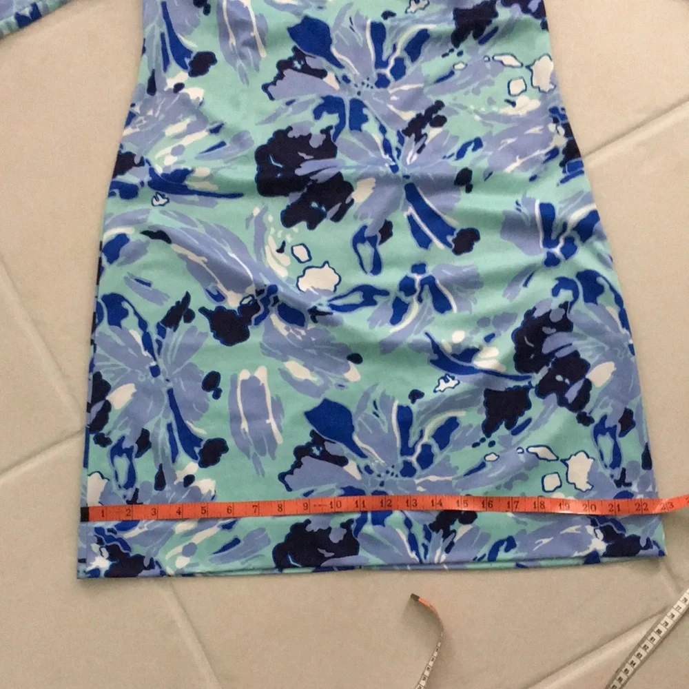NWT CK Bradley Hudson blue floral shift dress M L - Picture 12 of 13